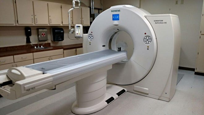Bay Medical Center's new 128-slice CT scanner.