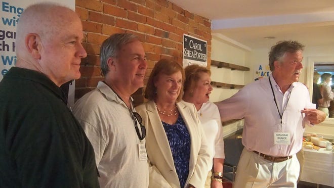 Congressional candidate Carol Shea-Porter joined New Hampshire Democrats at the opening of their two new field offices in Hampton and Seabrook Tuesday, meeting with candidates for the state House and Senate as well as other offices. Photo by Max Sullivan/Seacoastonline