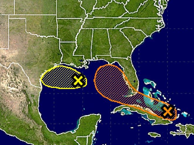 Five-Day Graphical Tropical Weather Outlook

National Hurricane Center, Miami

Tropical Cyclone formation potential for the five-day period ending at 8 p.m. Tuesday is 40-60 percent.