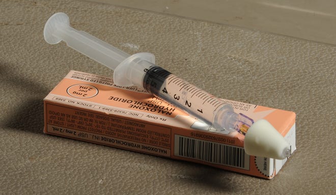 The nasal spray Narcan can reverse the effects of an opiate overdose. MERRILY CASSIDY/CAPE COD TIMES FILE