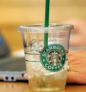 A Starbucks iced drink at a store in Seattle on Feb. 11, 2008. AP Photo/Ted S. Warren, File