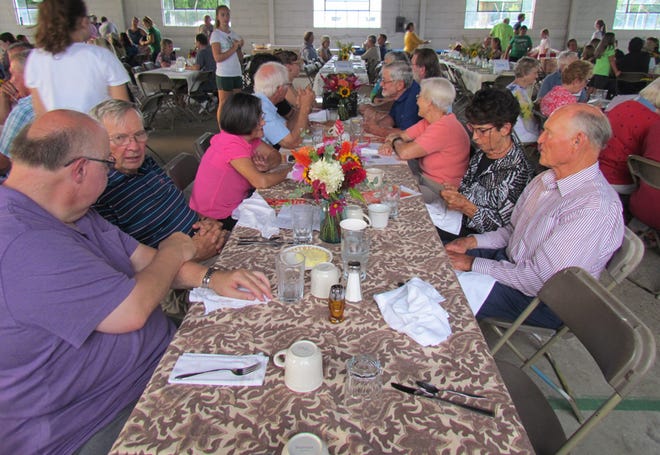 Every garden vegetable of the season, salad, fresh fruit, bratwurst, hamburgers and desserts were on the menu at the “Local Food Dinner” Friday at the St. Joseph County fairgrounds.