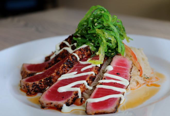 Togarashi Tuna Entrée from the Atlantic Grill in Rye. Photo by Katherine Shine