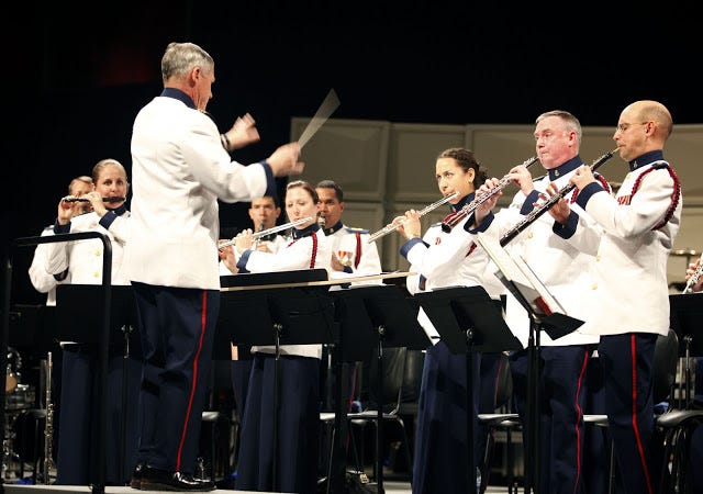 The Coast Guard Band will give a free concert on Tuesday, Sept. 13, at Quincy High School.