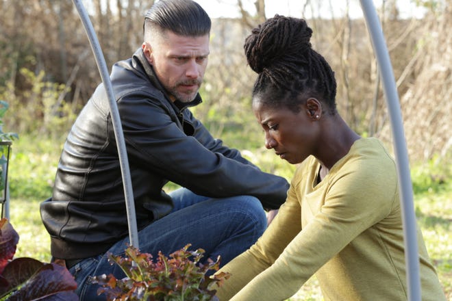 Greg Vaughan, left, and Rutina Wesley in a scene from “Queen Sugar,” which premiered Tuesday on OWN. 

Skip Bolen / OWN via AP