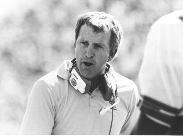 John Cooper coached at Tulsa from 1977 to '84 before leading Ohio State from 1988 to 2000.