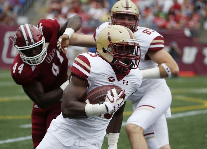 Myles Willis and the Boston College rushing attack struggled to gain consistent yardage in Saturday's win over UMass, something that could be a concern going forward.