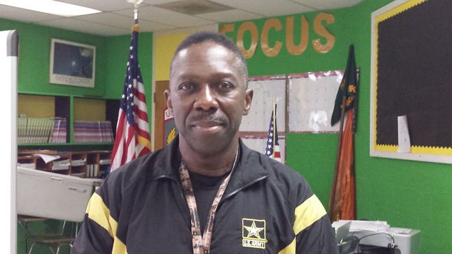 Ret. Army Col. Donald Joyner now teaches in the ROTC program at Kinston High School.