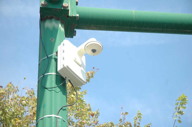 Anthony Garzilli/Jasper County Sun Times Last Friday, Ridgeland's 15 security cameras went live for the first time. The $80,000 project has cameras sprinkled throughout town.