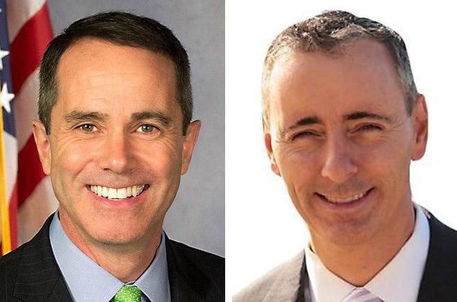 Democrat Steve Santarsiero (left) and Republican Brian Fitzpatrick are vying to become the next U.S. Representative in the 8th Congressional District in the 2016 general election.