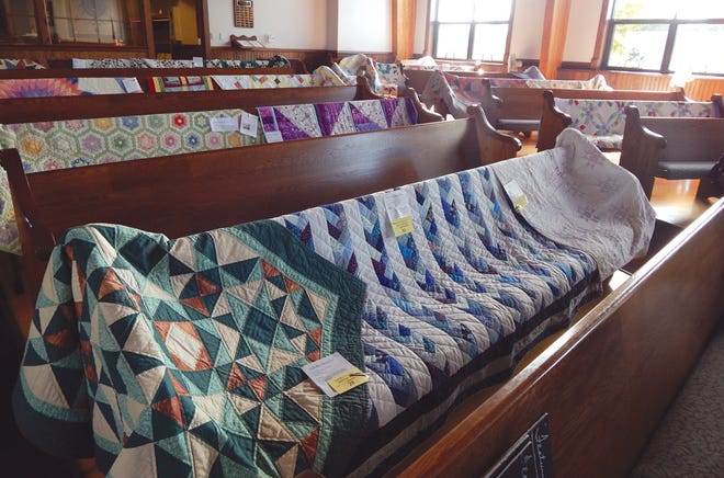 The First United Presbyterian Church on Bingham Avenue in the Sault is being transformed to host Quilts Have Stories, Too! Some of the quilted blankets, pillow cases and stuffed animals on display are almost 100-years-old and all feature stories.