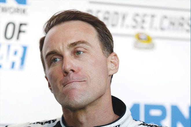 Kevin Harvick listens to the media during NASCAR Sprint Cup media day in Chicago on Thursday. The 16 drivers in the Chase for the Sprint Cup championship took part in the event. The opening race in the Chase is at Chicagoland Speedway on Sunday in Joliet, Ill.