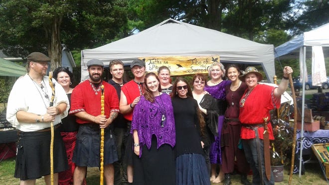 The Tribe of the Sacred Crows, a group of druids from East Bridgewater, draw their inspiration from ancient Celtic gods. TOM MASON/STANDARD-TIMES SPECIAL/SCMG