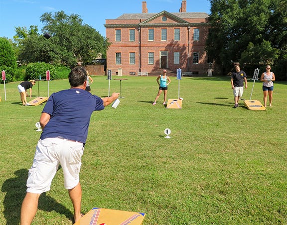 Tryon Palace has a busy Saturday planned, with a Fall Festival and the Governor’s Cornhole Challenge Tournament.