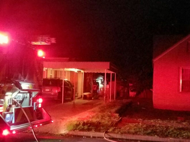 A fire was reported just before 10 p.m. at a structure in the 1900 block of 22nd Street, according to an LFR official at the scene.