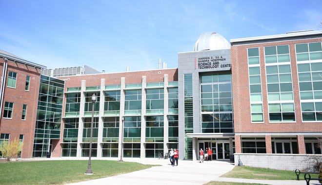 The science and technology building at East Stroudsburg University. Faculty union members have authorized its representatives to call a strike if necessary. The union says it will hold a strike workshop for its members this weekend. (Pocono Record file photo)