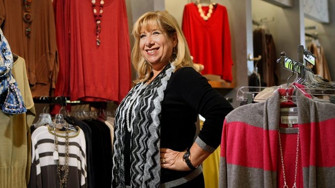 Adrianne Weissman, president of Evelyn and Arthur’s a contemporary women’s boutique.