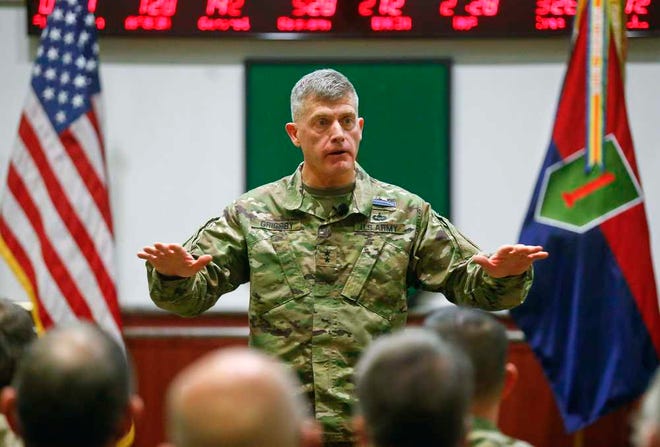 The Army has suspended Maj. Gen. Wayne Grigsby Jr, the commanding general of the 1st Infantry Division at Fort Riley - the highest-ranking officer at the facility.