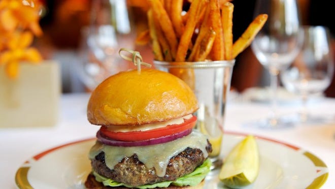 Classic American Cheeseburger at Cafe Boulud.