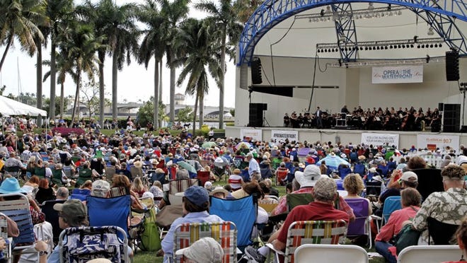 Young artists have broadened Palm Beach Opera’s audience by performing community concerts, including an Opera @ The Waterfront at the Meyer Amphitheater at the West Palm Beach waterfront.