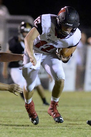 Garret Kennedy and Westbrook Christian defeated White Plains 21-19 Friday night. Marc Golden/The Gadsden Times/File