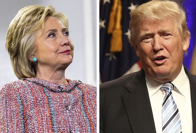 Hillary Clinton and Donald Trump will face off Monday night in the first presidential debate. Must credit: Washington Post photo by Melina Mara and Bloomberg photo by Chris Goodney
