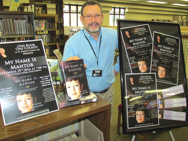 Todd Reed, director of Sturgis District Library, will welcome Mahtob Mahmoody to One Book One County event at 7 p.m. on Thursday at the Sturges-Young Auditorium.