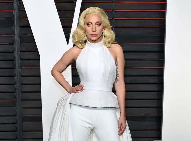 Lady Gaga arrives at the Vanity Fair Oscar Party in Beverly Hills, Calif on Feb. 28. (Photo by Evan Agostini/Invision/AP, File)