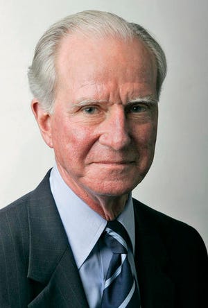 In this July 7, 2005 photo provided by the United Nations, Joseph Verner Reed, Jr., is shown. Reed, a U.N. undersecretary-general, former U.S. ambassador and chief of protocol under President George H.W. Bush, died Thursday, Sept. 29, 2016, at Greenwich Hospital in Connecticut. He was 78. (Evan Schneider/The United Nations via AP)