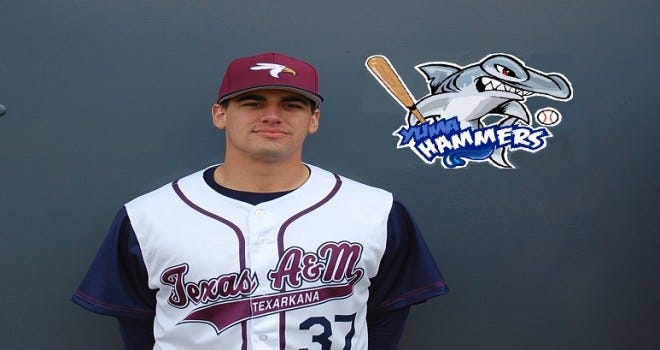 Adam Falcon picked up six saves for TAMUT in 2016. Photo by TAMUTEagles.com.