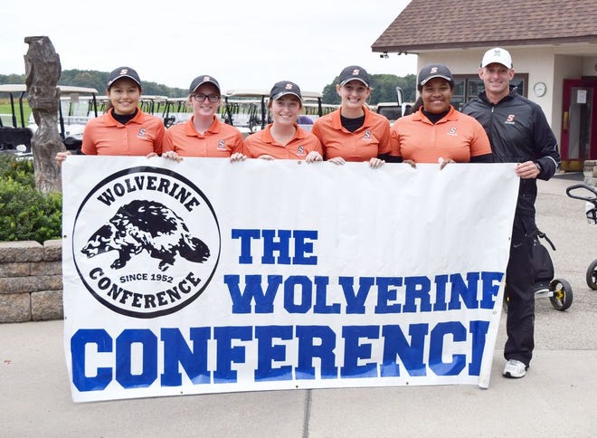 The Sturgis golf team of Janeht Carrasco, Hope Ogg, Courtney O’Brien, Katie Horn and Rachel Webb won the Wolverine Conference title Monday.