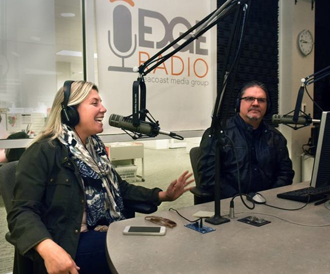 New Hampshire Film Festival Executive Director Nicole Gregg and filmmaker Jay Childs chat about the upcoming festival on EDGE Radio on Tuesday morning. Photo by Deb Cram/Seacoastonline