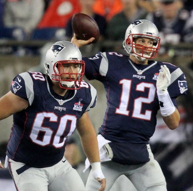 David Andrews will be snapping to Tom Brady this Sunday.