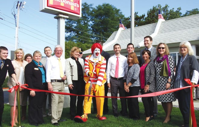 State and local officials gathered with McDonald’s owners and employees to celebrate the business’s grand re-opening on Monday.