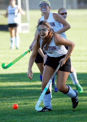 Matt Becker / Observer-Dispatch     Clinton senior Erica Yox and the field hockey team will be playing a Pink game to raise money and awareness for Darcey Cross, a former modified field hockey coach in the district.