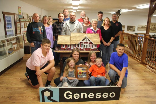 The family of the late Carl Cochran recently donated a scale model replica of the Geneseo train depot, along with other train memorabilia, to the 
Geneseo Historical museum. The miniature depot was crafted by Cochran in 2013.