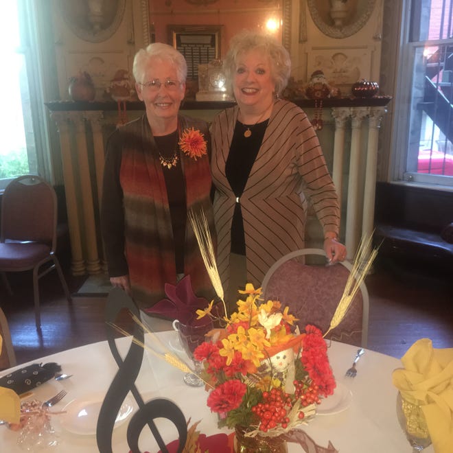 Susie Slinger (left) and Susan Bennett enjoy the Autumn Luncheon at Five Oaks Mansion in Massillon.

(Submitted photo)