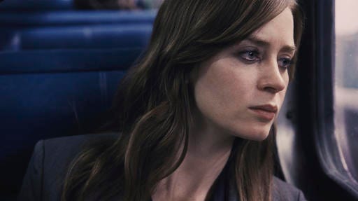 FILE - In this file image, released by Universal Pictures, Emily Blunt appears in a scene from, "The Girl on the Train." Propelled by the popularity of Paula Hawkins’ best-seller, the adaptation of “The Girl on the Train” led North American theaters in ticket sales with $24.7 million, according to studio estimates Sunday, Oct. 9, 2016. (DreamWorks Pictures/Universal Pictures via AP, File)