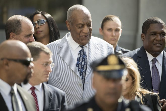 (File) Bill Cosby departs after a pretrial hearing in his sexual assault case at the Montgomery County Courthouse in Norristown on Tuesday, Sept. 6, 2016.