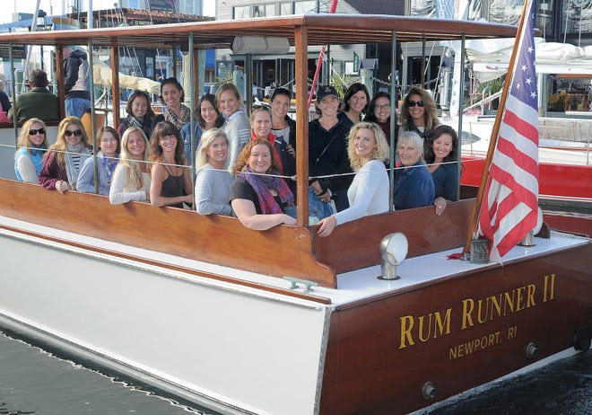 Who Run the World?! participants prepare to embark on a cruise of Narragansett Bay aboard Rum Runner II on Oct. 5. Photo by Dave Hansen