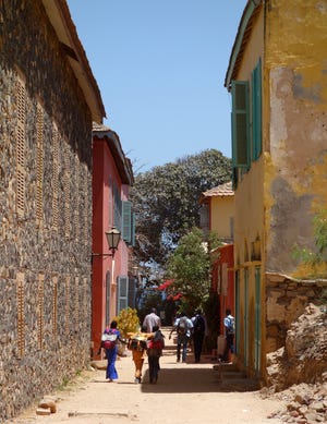 A side street on the Ile de Goree off the coast of Dakar, Senegal. 



AP Photo/Nicole Evatt