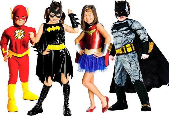 WOW! BAM! SHAZAM! — Action and superhero costumes are among the top Halloween trends for 2016. (Courtesy of Party City)