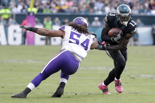 Philadelphia Eagles wide receiver Josh Huff (13) was named the NFC's special teams player of the week, but the team could be in the market for another pass catcher.
