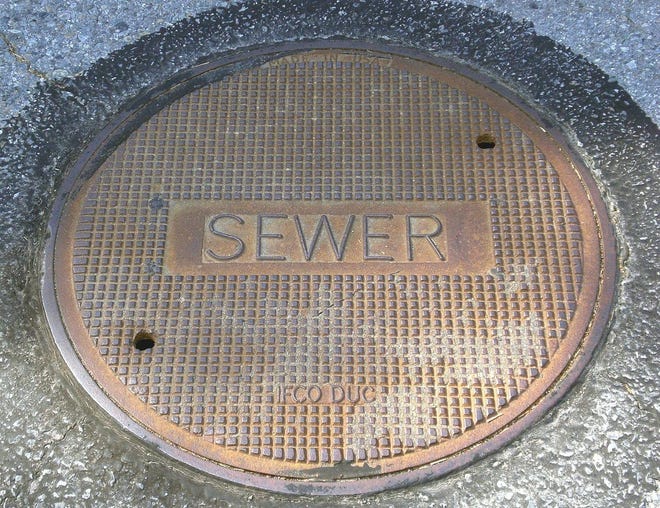 Corroded copper lines caused a sanitary sewer overflow on Saturday, Oct. 22, in Jamestown Township.