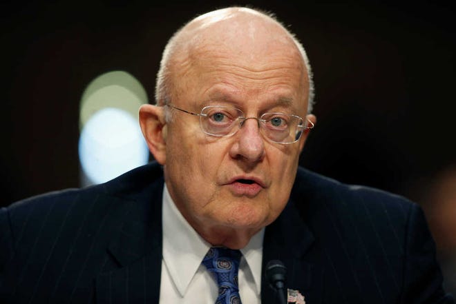 FILE - In this Feb. 9, 2016, file photo, Director of the National Intelligence James Clapper speaks on Capitol Hill in Washington. The U.S. is accusing Russia of hacking political sites, saying it is trying to interfere with the upcoming presidential election. Intelligence officials say they are confident that the Russian government directed the recent breaches of emails from American people and institutions, including U.S. political organizations. The Office of the Director of National Intelligence and the Department of Homeland Security have released a joint statement saying that based on the "scope and sensitivity" of the hacking efforts, only Russia's "senior-most officials" could have authorized these activities. (AP Photo/Alex Brandon, File)
