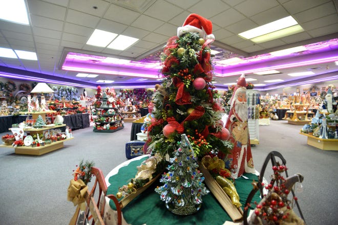 The Leesburg Christmas House is shown in the ViaPort Mall on Wednesday. (Photos by Amber Riccinto/Daily Commercial)