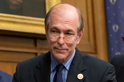 FILE – In this May 8, 2014, file photo, U.S. Rep. Scott Garrett, R-N.J., attends a hearing about the international financial system on Capitol Hill in Washington. The U.S. House race in New Jersey's 5th District between Garrett and his Democratic challenger Josh Gottheimer, a former speechwriter for Bill Clinton, is being closely watched as Democrats seek to win Republican-held suburban districts, and make gains in the GOP-controlled House. (AP Photo/Manuel Balce Ceneta, File)