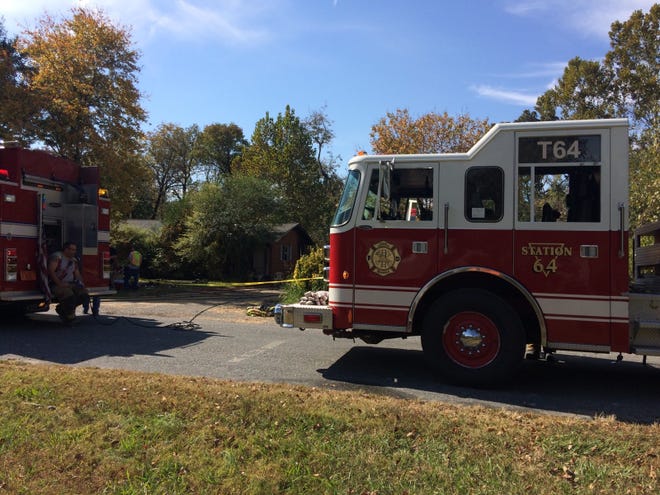 Firefighters responded to a house fire on Fritts Drive, Thomasville, Sunday morning that displaced five occupants. Contributed photo