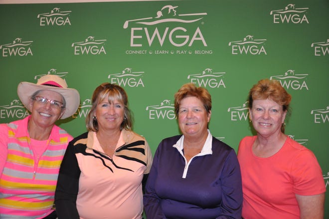The Daytona EWGA Chapter's Scramble team includes (from left) Jeanie Schreiber, Melody Kimmel, Jackie Poole, Katy Nelson. Photo provided