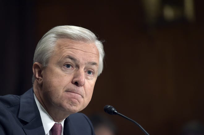 Wells Fargo CEO John Stumpf resigned and lost millions in compensation in the wake of the scandal. ASSOCIATED PRESS ARCHIVE / 2016
